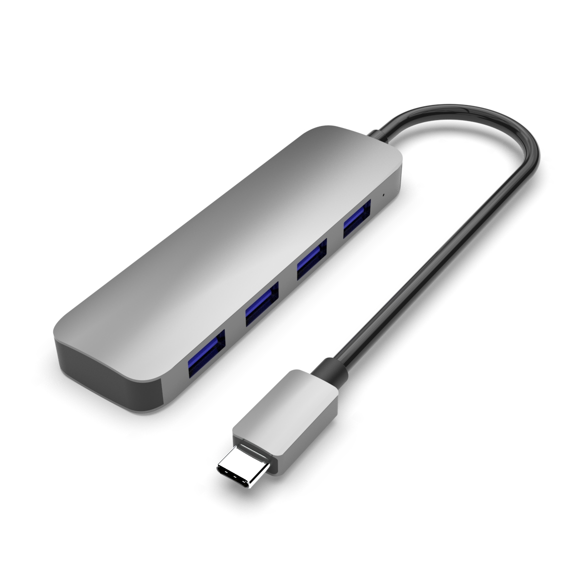  Type C 转 四口USB3.1 A